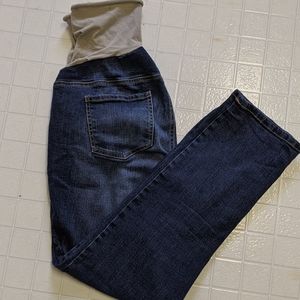 Maternity jeans, calf length, blue, size xl